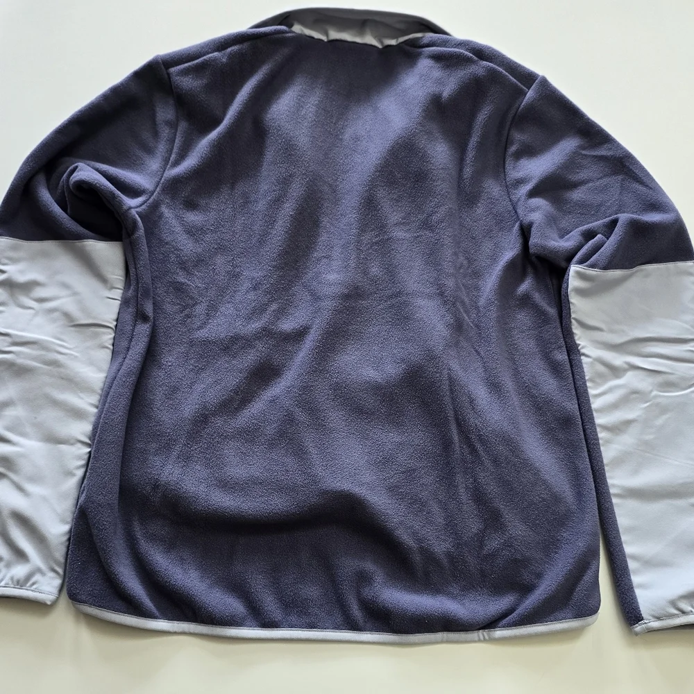 Disney Minnie Therma-fit Nike Blue-gray & Light Gray Half-Zip Fleece Pullover - Picture 7 of 8